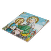 NeoGothic St. Anne en Young Mary (SAU 29) Tegeltje (Zijkant)