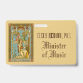 NeoGothic St. Cecilia of Rome (BNG 02) Badge (Achterkant)