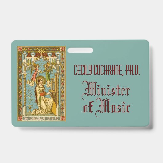 NeoGothic St. Cecilia of Rome (BNG 02) Badge (Voorkant)