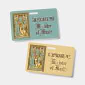 NeoGothic St. Cecilia of Rome (BNG 02) Badge (Voor- en achterkant)