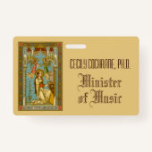 NeoGothic St. Cecilia of Rome (BNG 02) Badge (Achterkant)