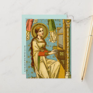 NeoGothic St. Cecilia of Rome (in detail; BNG 02)  Briefkaart