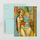 NeoGothic St. Cecilia of Rome (in detail; BNG 02) Briefkaart (Voorkant / Achterkant)