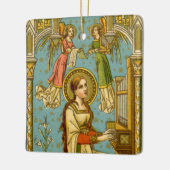 NeoGothic St. Cecilia of Rome (in detail; BNG 02)  Keramisch Ornament (Links)