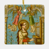 NeoGothic St. Cecilia of Rome (in detail; BNG 02)  Keramisch Ornament (Voorkant)