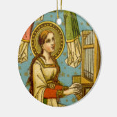 NeoGothic St. Cecilia of Rome (in detail; BNG 02)  Keramisch Ornament (Links)