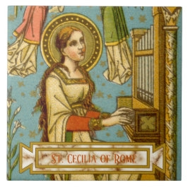 NeoGothic St. Cecilia of Rome (in detail; BNG 02) Tegeltje
