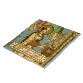NeoGothic St. Cecilia of Rome (in detail; BNG 02) Tegeltje (Zijkant)