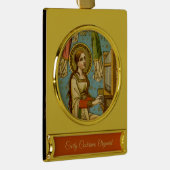 NeoGothic St. Cecilia of Rome (in detail; BNG 02) Verguld Banner Ornament (Rechts)