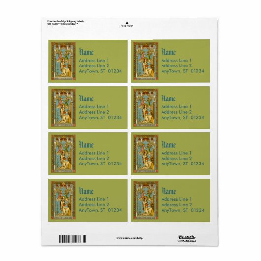 NeoGothic St. Cecilia van Rome (BNG 02) Etiket (Full Sheet)