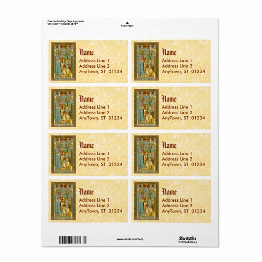 NeoGothic St. Cecilia van Rome (BNG 02) Etiket (Full Sheet)