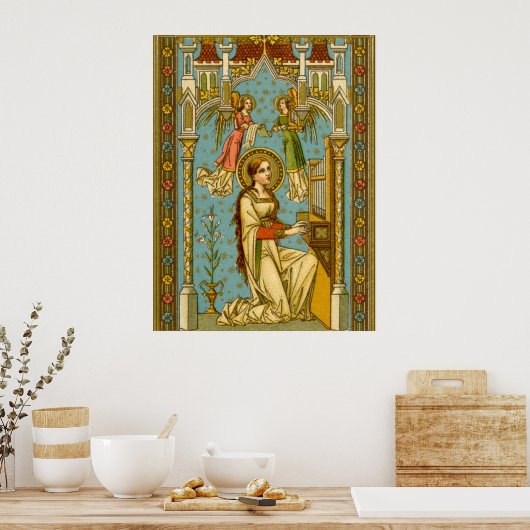 NeoGothic St. Cecilia van Rome (BNG 02) Poster (Keuken)