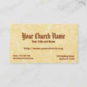 NeoGothic St. Cecilia van Rome (BNG 02) Visitekaartje (Achterkant)