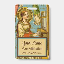 Neogotische Cecilia van Rome (detail; BNG 02) Badge