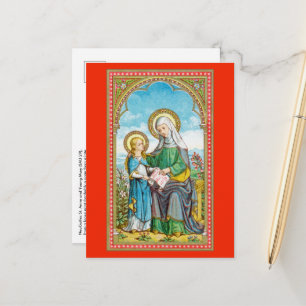 Neogotische H. Anna en jonge Maria (SAU 29) Briefkaart