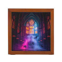 Neogotische kathedraal Halloween-ontwerp