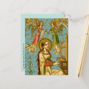 NeoGotische St. Cecilia van Rome (detail; BNG 02) Briefkaart