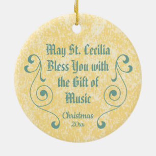 NeoGotische St. Cecilia van Rome (detail; BNG 02) Keramisch Ornament