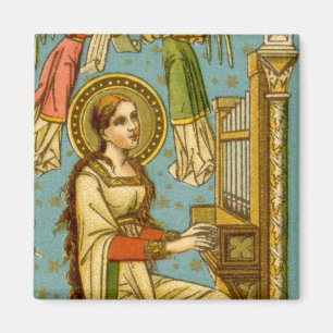 Neogotische St. Cecilia van Rome (detail; BNG 02) Magneet