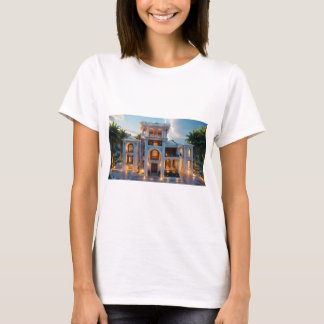 Neoklassiek droompaleis | AI-opnieuw bedacht T-shirt