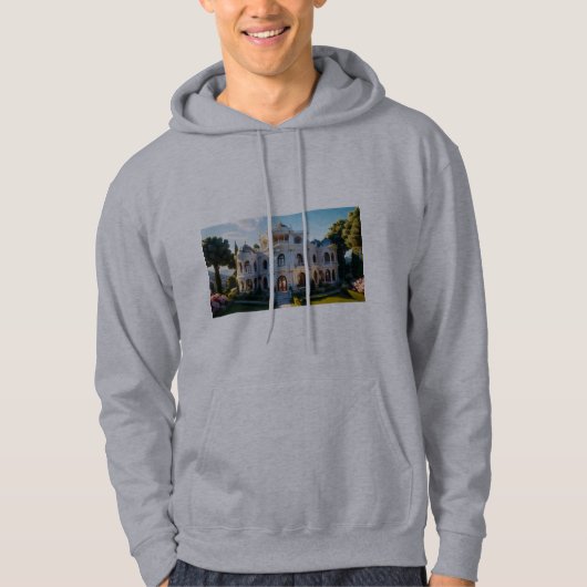Neoklassiek droompaleis | AI-reimagined archite Hoodie (Voorkant)