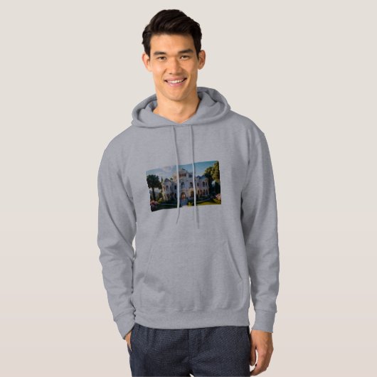 Neoklassiek droompaleis | AI-reimagined archite Hoodie (Voorkant volledig)