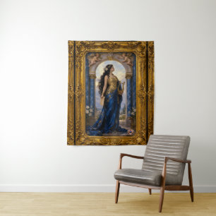 Neoklassieke Pracht Muse Erato Calliopeia Wandkleed