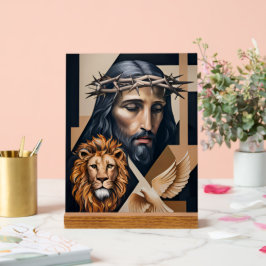 Neokubistische elegantie: een eerbetoon acryl bord