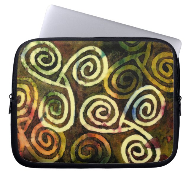 NeoLithic Cave Art Electronic Bag Laptop Sleeve (Voorkant)