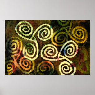 NeoLithic Cave Art Poster