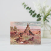 Neolithic Homestead Antiek print Briefkaart (Staand voorkant)