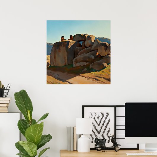 "Neolithic namiddag" door Maynard Dixon Poster (Thuiskantoor)