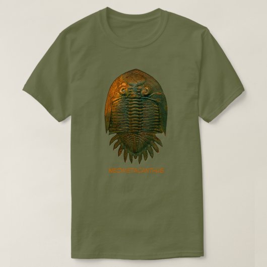 Neometacanthus Fossil Trilobite T-shirt (Design voorkant)