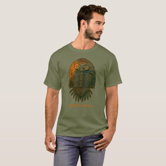 Neometacanthus Fossil Trilobite T-shirt (Voorkant volledig)