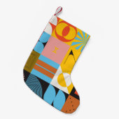 Neomodern esthetica van het brutalisme design post kleine kerstsok (Voorkant (Hangend))