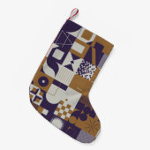 Neomodern esthetica van het brutalisme design post kleine kerstsok (Voorkant (Hangend))