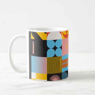 Neomodern esthetica van het brutalisme design post koffiemok