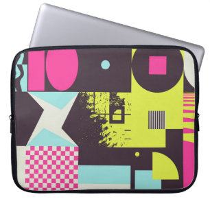 Neomodern esthetica van het brutalisme design post laptop sleeve