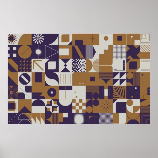 Neomodern esthetica van het brutalisme design post poster (Voorkant)