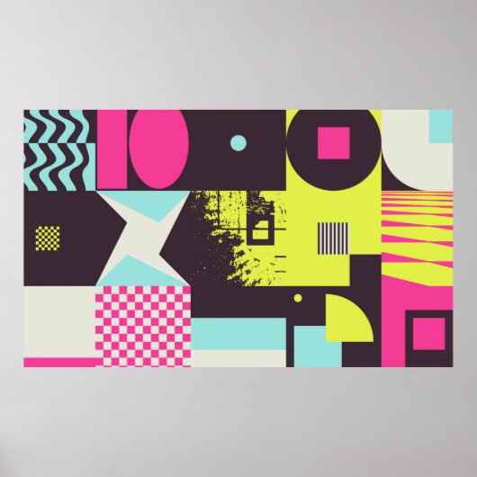 Neomodern esthetica van het brutalisme design post poster (Voorkant)