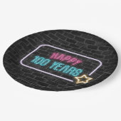 Neon 100th Birthday Marquee op Bord voor brick Pap (Gekanteld)