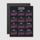 Neon 2025 kalender (Voorkant / Achterkant)