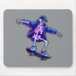 Neon 3D Skeleton Skateboarding – Funny Streetwear  Muismat