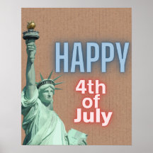 Neon 4 juli Liberty Beeld