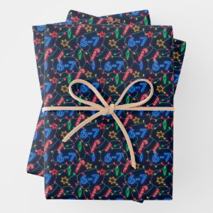 Neon 67 Meme Kerst Morsige Kerstlichten Inpakpapier Vel