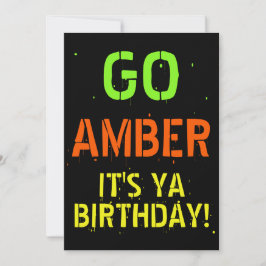 Neon 80's|90's Flashback Hip Hop Birthday Foto Kaart