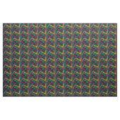 Neon 80s Abstract geometrisch patroon Stof (Yard (91,4 cm))