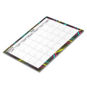 Neon 80s Blank Agenda Notitieblok (Schuin)