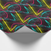 Neon 80s Gift Wrap Cadeaupapier (Hoek)
