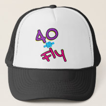 Neon 80's Retro 40&Fly Hip Hop 40th Birthday